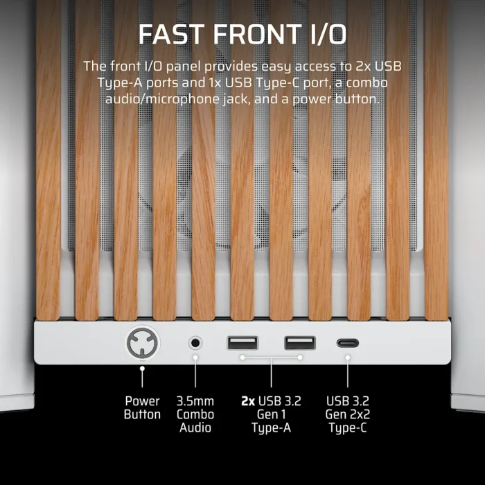 Corsair 4000D RS Wood | Mid-Tower ATX Case | 4x RS Fans Included | High Airflow Design - New - Image 2