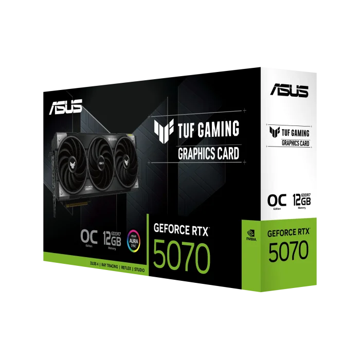 ASUS TUF RTX 5070 OC | GeForce RTX 5070 | 12GB GDDR7 | PCIe 5.0 | Triple Fan - New - Image 3