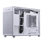 ASUS PRIME AP201 | Mini Tower | Micro-ATX / Mini-ITX | Tempered Glass | White - New - Image 3