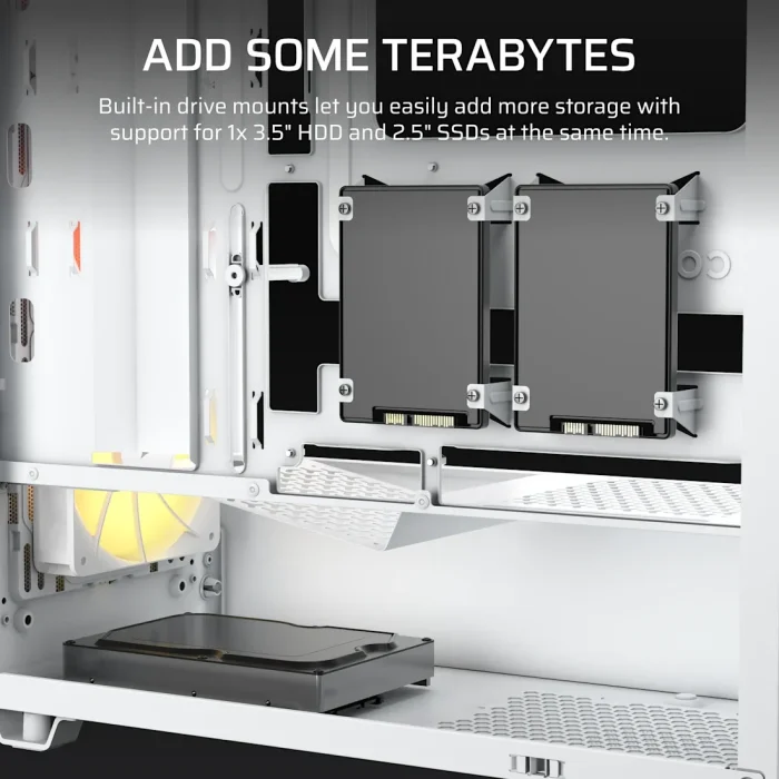 Corsair 3200D RS ARGB | Mid-Tower PC Case | 3x 120mm ARGB Fans | Tempered Glass | ATX Support - New - Image 4