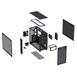 ASUS Prime AP303 TG | ATX / m-ATX / Mini-ITX | Tempered Glass Side Panel | 360mm Radiator Support | Mid-Tower Case - New - Image 8