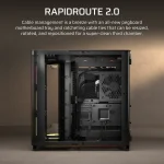 Corsair AIR 5400 LX-R RGB | iCUE LINK Triple Chamber | Mid-Tower PC Case | 3x RGB Fans Included - New - Image 4