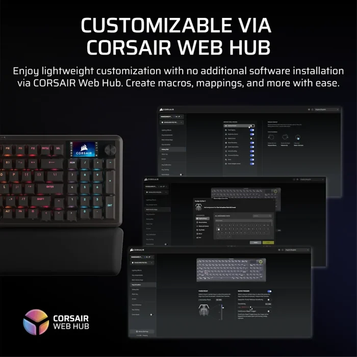 Corsair VANGUARD PRO 96% | Hall Effect Gaming Keyboard | MGX Hyperdrive Switches | Full RGB - New - Image 5