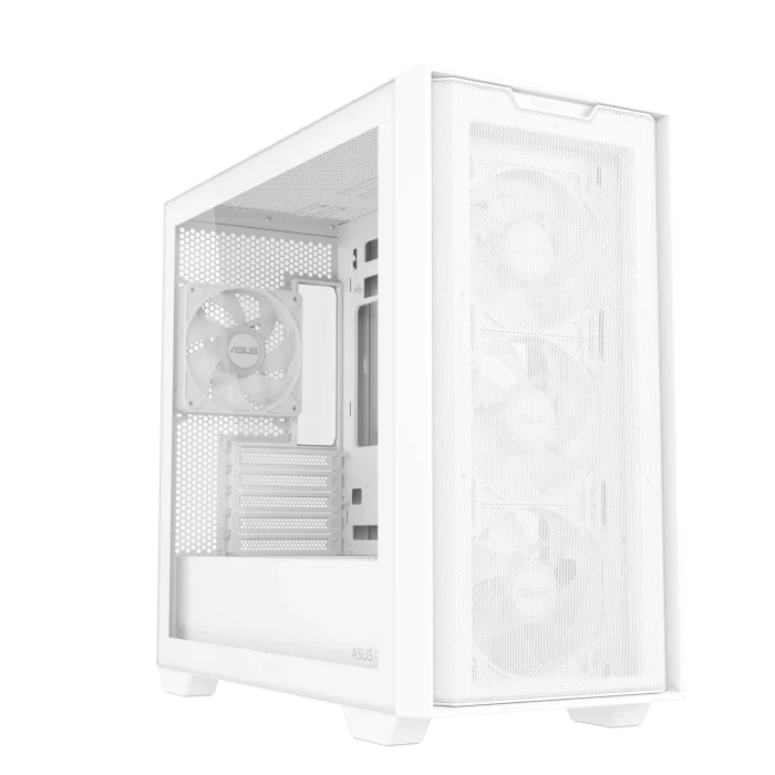 ASUS A21 Plus ARGB | Micro-ATX / Mini-ITX | White | 4x ARGB Fans | Top 360mm Radiator Support - New - Image 3