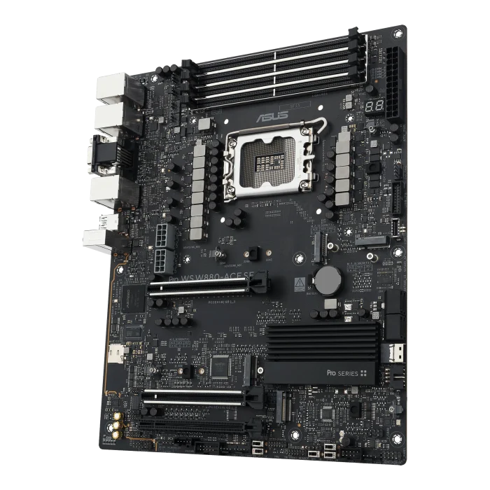 ASUS PRO WS W880-ACE SE | ATX Motherboard | LGA1851 Socket | 256GB DDR5 | PCIe 5.0 - New - Image 6