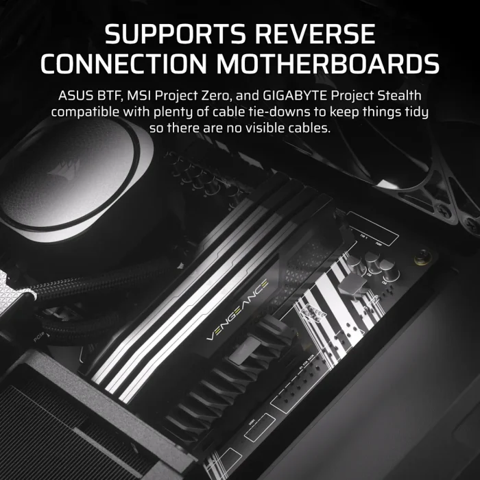 Corsair 4000D RS Wood | Mid-Tower ATX Case | High Airflow | 4x RS Fans | Black & Walnut - New - Image 4