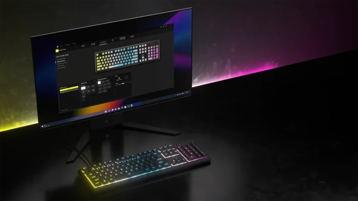 Corsair K55 Core | Zoned RGB Backlit | Rubberdome Keys | Full-Size Gaming Keyboard - New - Image 5