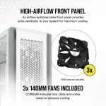 Corsair 7000D Airflow | Full Tower Mid-ATX | 6x 3.5'' + 4x 2.5'' Drive Bays | 480mm Radiator Support | 3x 140mm Fans Included - New - Image 5