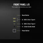 Corsair 2500D Airflow | Mid-Tower Dual Chamber | Up to 360mm Radiator | 2x 3.5'' + 2x 2.5'' Drive Bays - New - Image 15