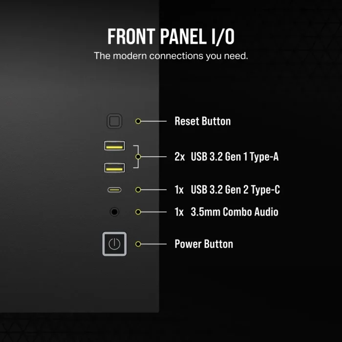 Corsair 2500D Airflow | Mid-Tower Dual Chamber | Up to 360mm Radiator | 2x 3.5'' + 2x 2.5'' Drive Bays - New - Image 15
