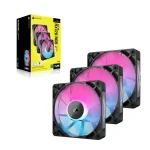 Corsair iCUE LINK RX120 RGB | 120mm Fan | Triple Pack | PWM Control | RGB Lighting - New - Image 4