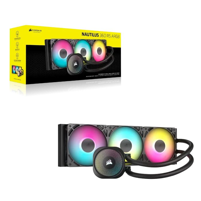 Corsair NAUTILUS 360 ARGB | 360mm Radiator | Liquid CPU Cooler | Intel LGA 1851/1700 | AMD AM5/AM4 - New - Image 10