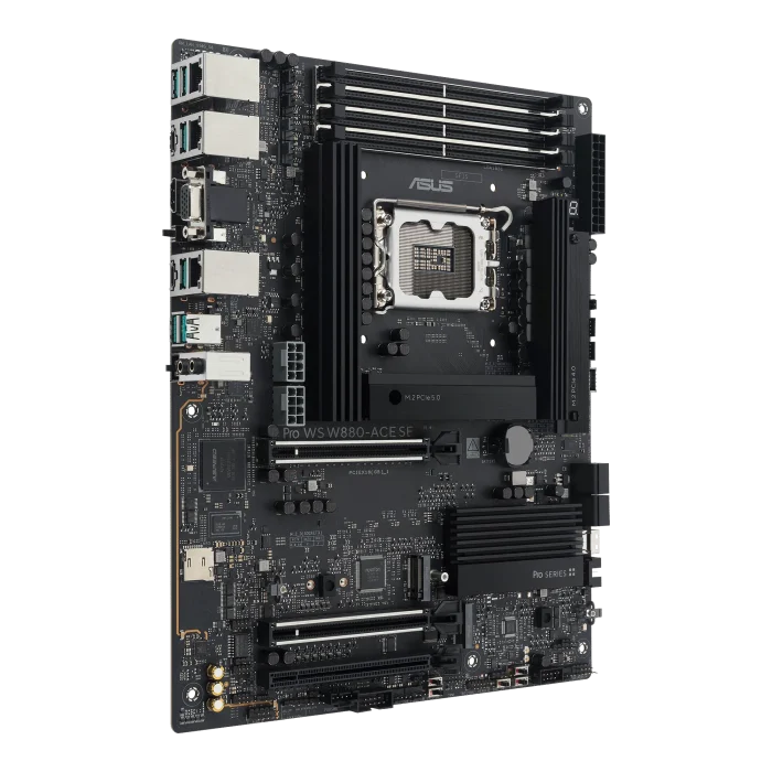 ASUS PRO WS W880-ACE SE | ATX Motherboard | LGA1851 Socket | 256GB DDR5 | PCIe 5.0 - New - Image 7