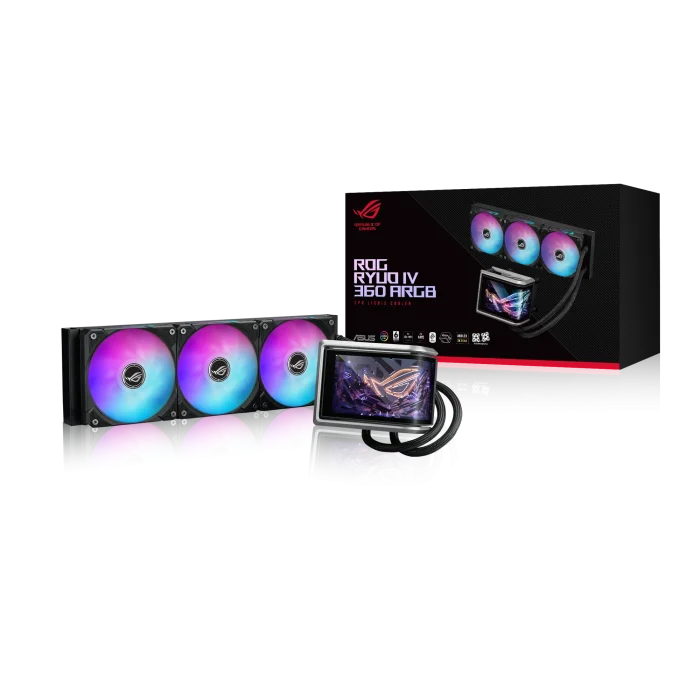 ASUS ROG RYUO IV 360 ARGB | 360mm AIO Liquid Cooler | 3x 120mm ARGB Fans | Intel LGA1700/1851 | AMD AM4/AM5 - New - Image 4