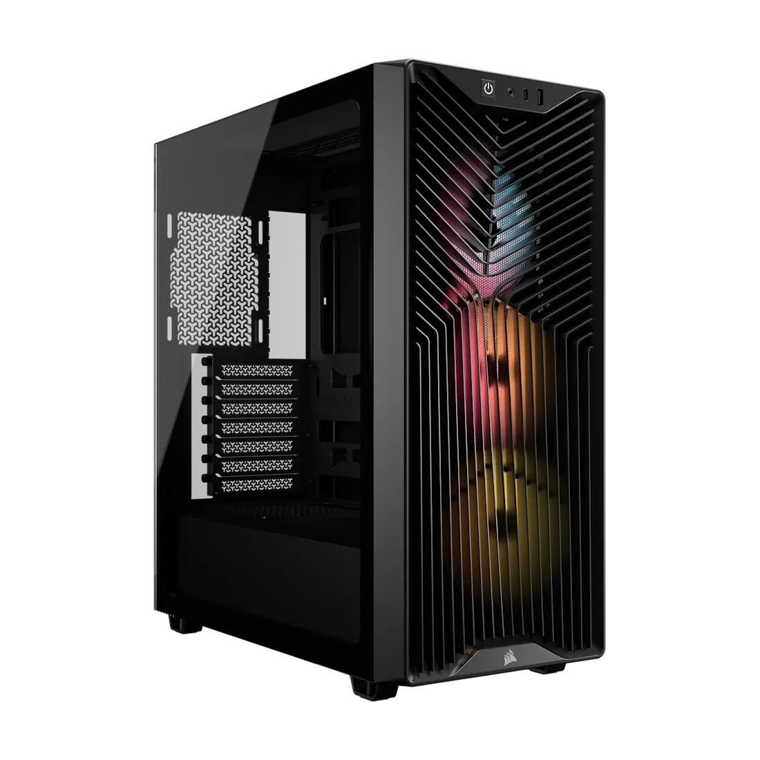 609675d10edd0815ea3b3b2d3913b79490614689-1 Corsair 3200D RS ARGB | Mid-Tower PC Case | 3x 120mm ARGB Fans | Tempered Glass Side Panel – New