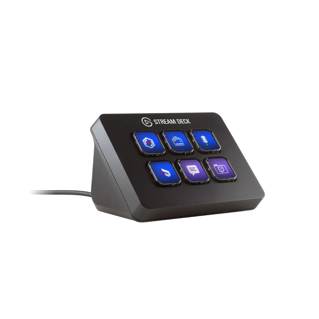 61153434_5097676855 Elgato Stream Deck Mini | 6 Customizable LCD Keys | Adjustable Stand | Content Creation Controller – New