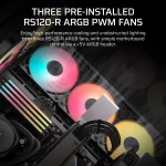 Corsair 3500X RS-R | ARGB Tempered Glass | Mid-Tower ATX | 3x 120mm Fans | USB 3.0 - New - Image 3