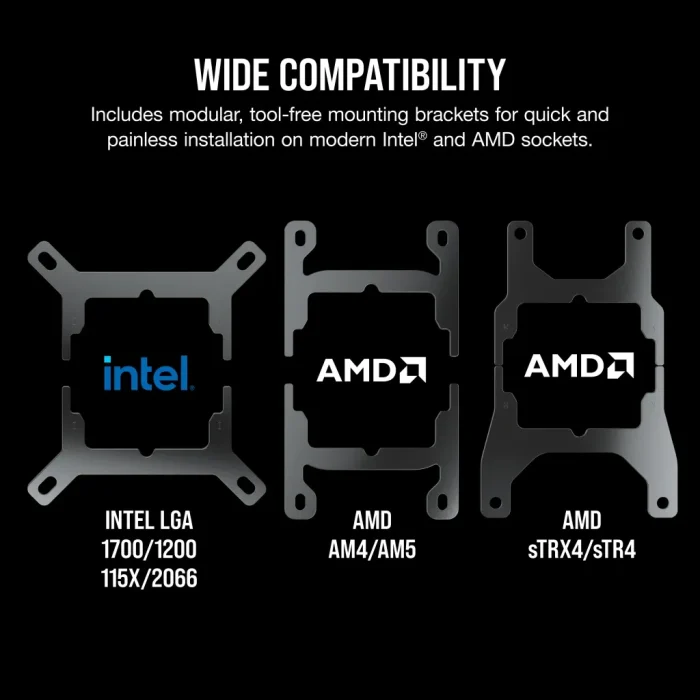 Corsair iCUE H100i ELITE RGB | 240mm Liquid Cooler | RGB Lighting | AMD & Intel Support - New - Image 5