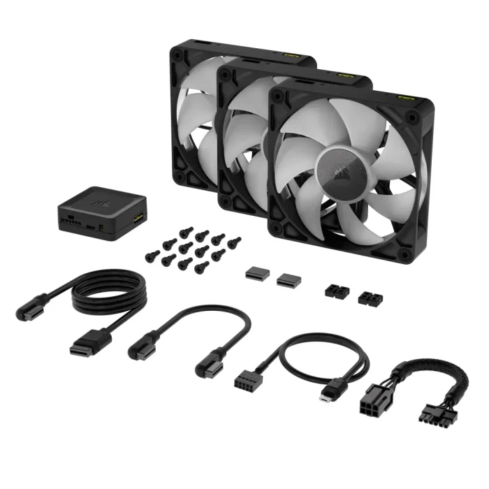Corsair iCUE LINK RX120 RGB | 120mm Fan | Triple Pack | PWM Control | RGB Lighting - New - Image 5