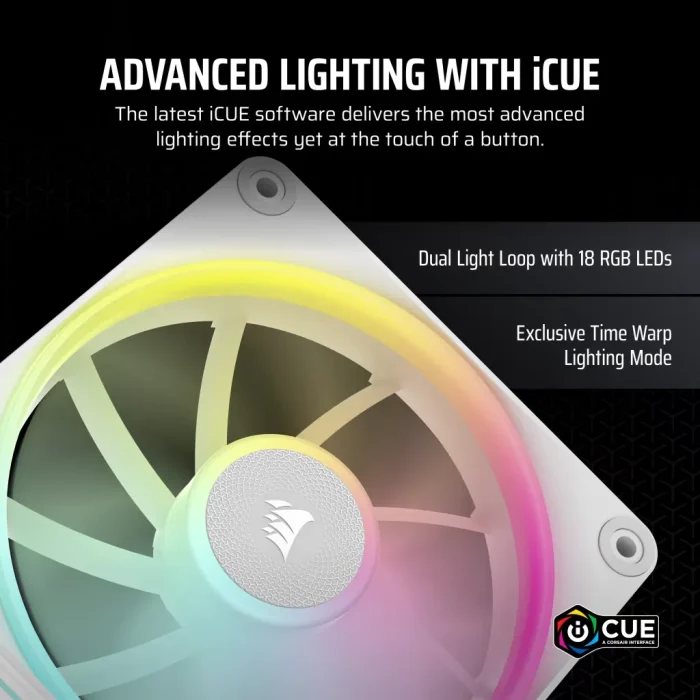 Corsair iCUE LINK LX120 RGB | 120mm PWM Fan | Dual Light Loops | iCUE LINK Compatible - New - Image 3