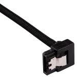 Corsair Premium Sleeved SATA Data Cable Set | 90° Connectors | 60cm | Black - New - Image 2