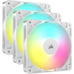 Corsair RS120 ARGB | 120mm PWM Fans | Triple Pack | White – New
