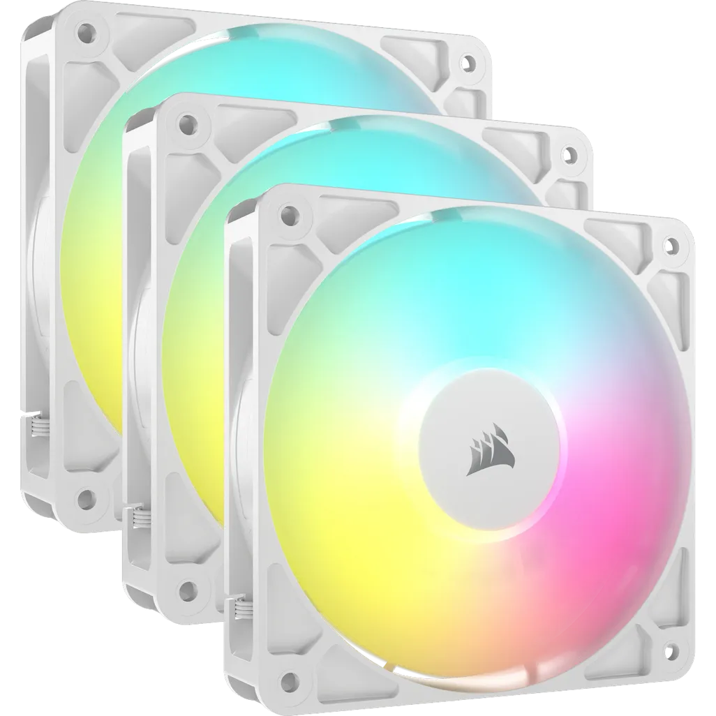 69a18e8970af554fd09cfcff507b33fc18905f73 Corsair RS120 ARGB | 120mm PWM Fans | Triple Pack | White – New
