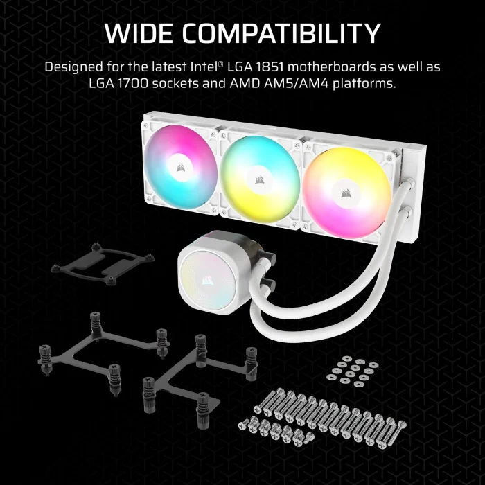 Corsair NAUTILUS 240 ARGB | 240mm Radiator | Liquid CPU Cooler | Intel LGA 1851/1700 & AMD AM5/AM4 - New - Image 10