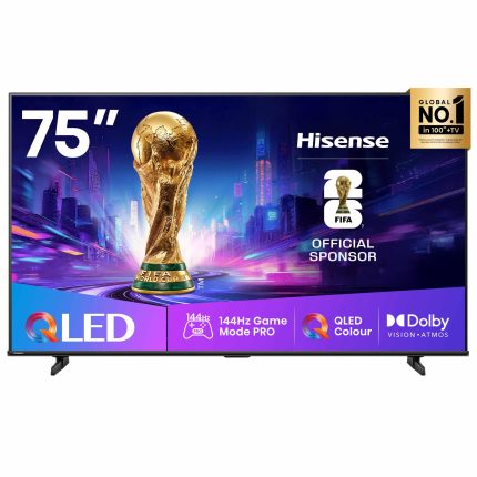 Hisense LEDN75Q7Q | 75-inch QLED 4K | 144Hz VRR | Dolby Vision & Atmos | Game Mode PRO – New