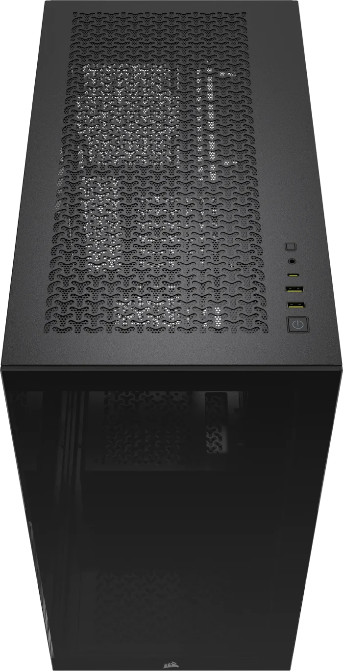 3500X Tempered Glass Black Mid-Tower PC Case; 2x 3.5'' |  2x 2.5'' Drive Bays; Up to 360mm Radiator compatible - Image 5