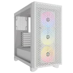3000D RGB AIRFLOW White Mid-Tower PC Case; 2x 3.5” |  2x 2.5” Drive Bays; Up to 360mm Radiator compatible; 3x 120mm fan incl
