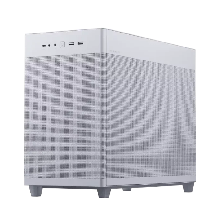 ASUS PRIME AP201 | Mini Tower | Micro-ATX / Mini-ITX | Tempered Glass | White - New - Image 6