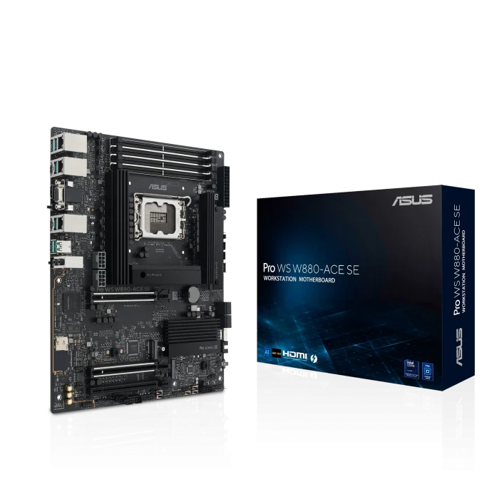 ASUS PRO WS W880-ACE SE | ATX Motherboard | LGA1851 Socket | 256GB DDR5 | PCIe 5.0 - New - Image 9