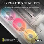 Corsair AIR 5400 LX-R RGB | iCUE LINK Triple Chamber | Mid-Tower PC Case | 3x Fans Included - New - Image 6