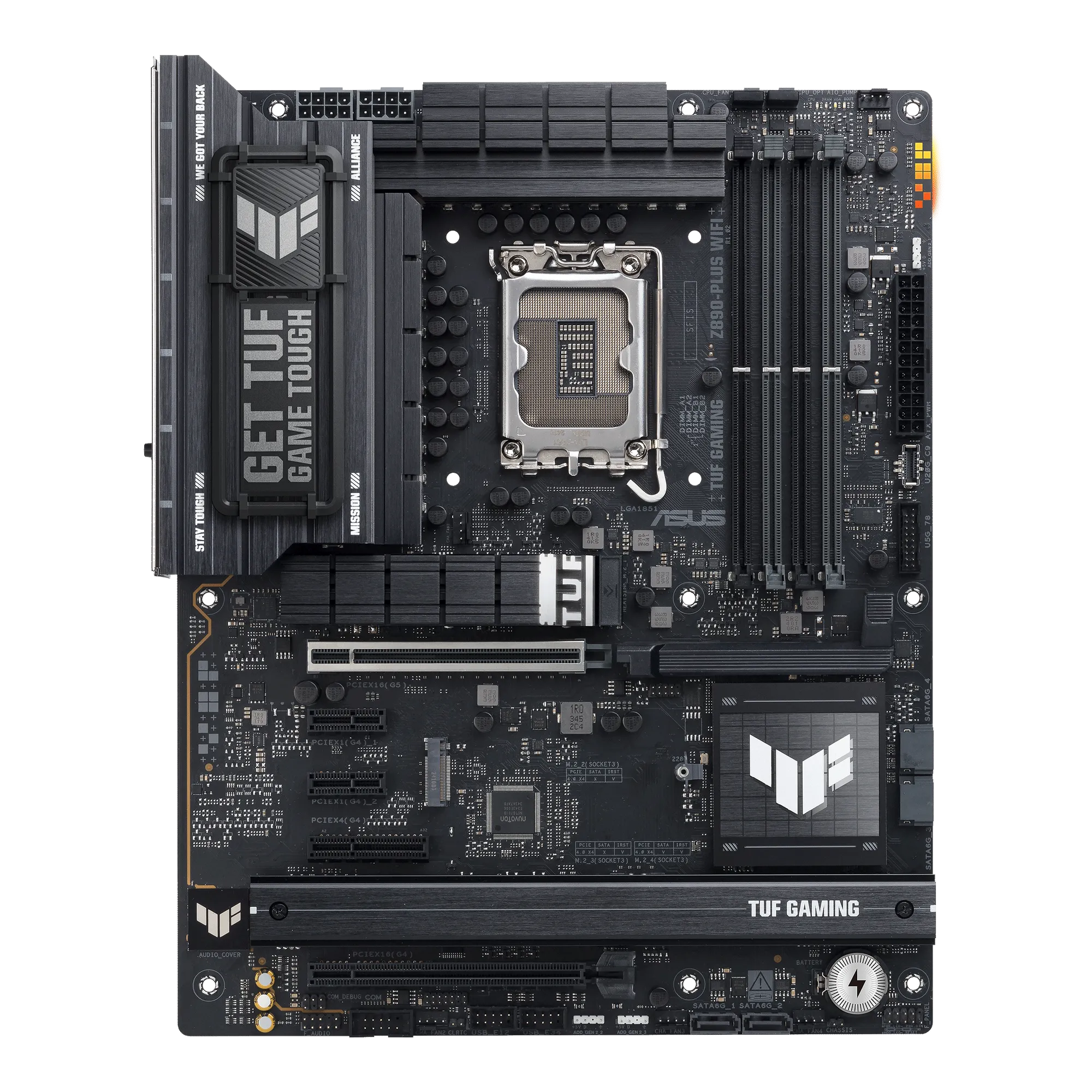 7ac7404ab617f06a68c4033771d240f2fc5e769e ASUS TUF Gaming Z890-Plus WIFI | LGA1851 | DDR5 192GB | ATX | Wi-Fi 7 – New