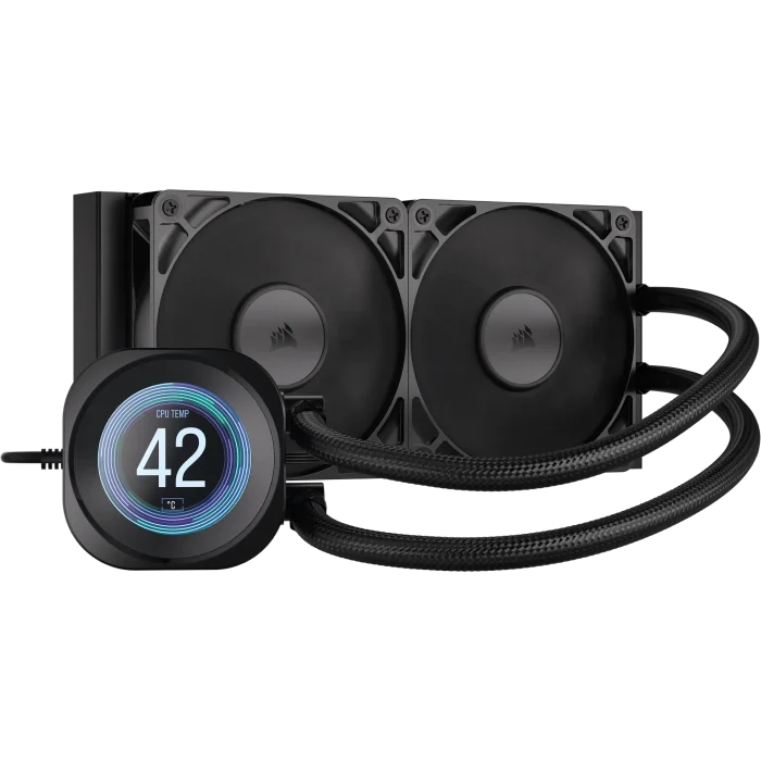 Corsair Nautilus 240 RS LCD | 240mm AIO Liquid Cooler | 2.1" IPS LCD Screen | Dual RS120 Fans - New - Image 6