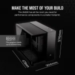 Corsair 2500D Airflow | Mid-Tower Dual Chamber | Up to 360mm Radiator | 2x 3.5'' + 2x 2.5'' Drive Bays - New - Image 19