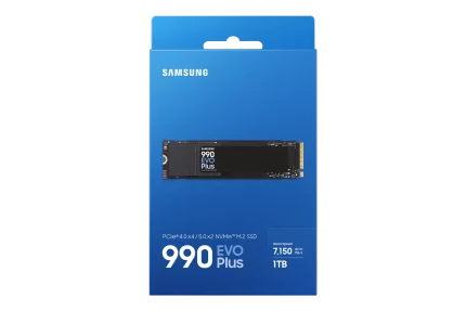 Samsung 990 EVO Plus | 1TB NVMe SSD | M.2 Form Factor | 7150 MB/s Read | 6300 MB/s Write – New