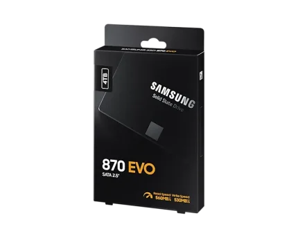 Samsung 870 EVO | 4TB Storage | 2.5-inch SATA SSD | 560MB/s Read | 530MB/s Write – New