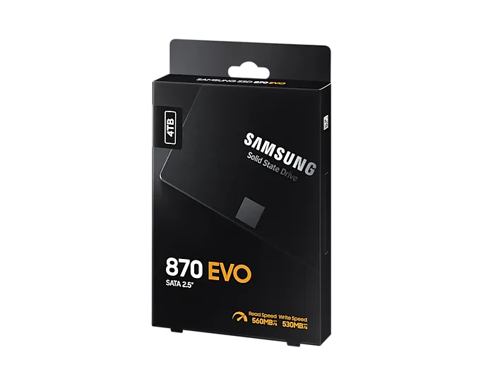 88923031_0146305207 Samsung 870 EVO | 4TB Storage | 2.5-inch SATA SSD | 560MB/s Read | 530MB/s Write – New