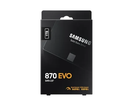 Samsung 870 EVO | 1TB Storage | 2.5-inch SATA | 560MB/s Read | 530MB/s Write – New