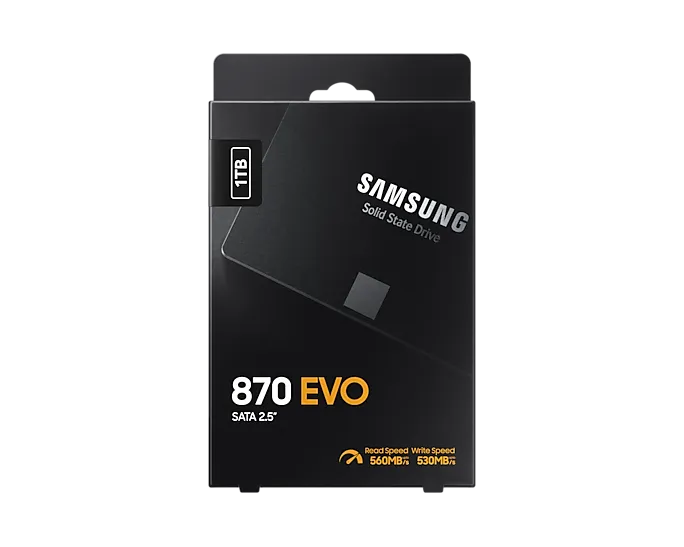 88923036_0373774124 Samsung 870 EVO | 1TB Storage | 2.5-inch SATA | 560MB/s Read | 530MB/s Write – New