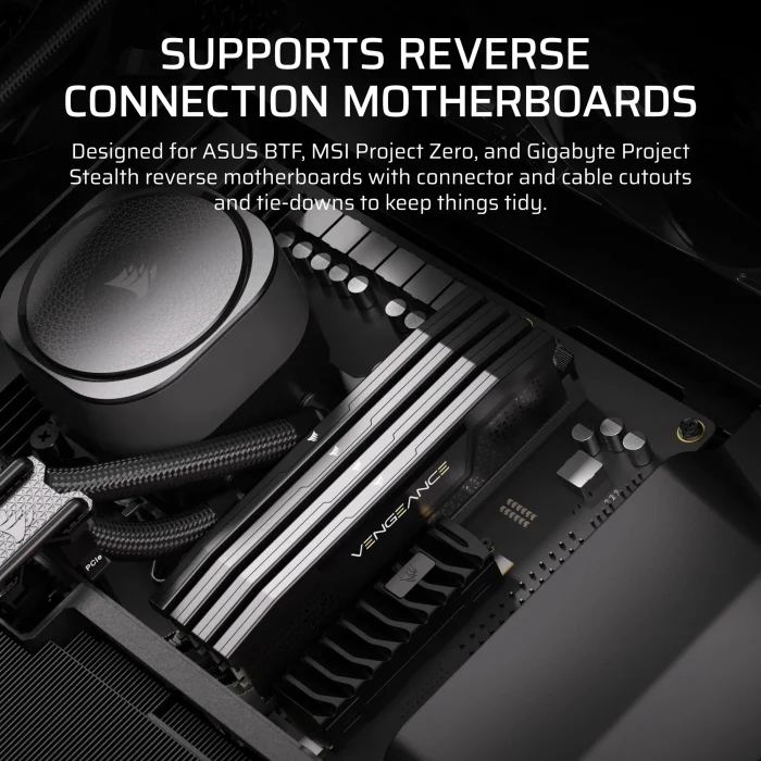 Corsair 5000D RS Mid-Tower Case | 4x RS 140mm PWM Fans | 2x 2.5" Bays | 1x 3.5" Bay - New - Image 6