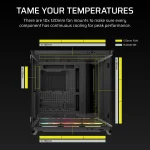 Corsair AIR 5400 LX-R RGB | iCUE LINK Triple Chamber | Mid-Tower PC Case | 3x RGB Fans Included - New - Image 9