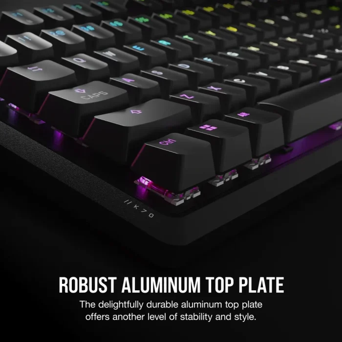 Corsair K70 CORE RGB | Mechanical Gaming Keyboard | Red Linear Switches | Full-Size Layout - New - Image 7