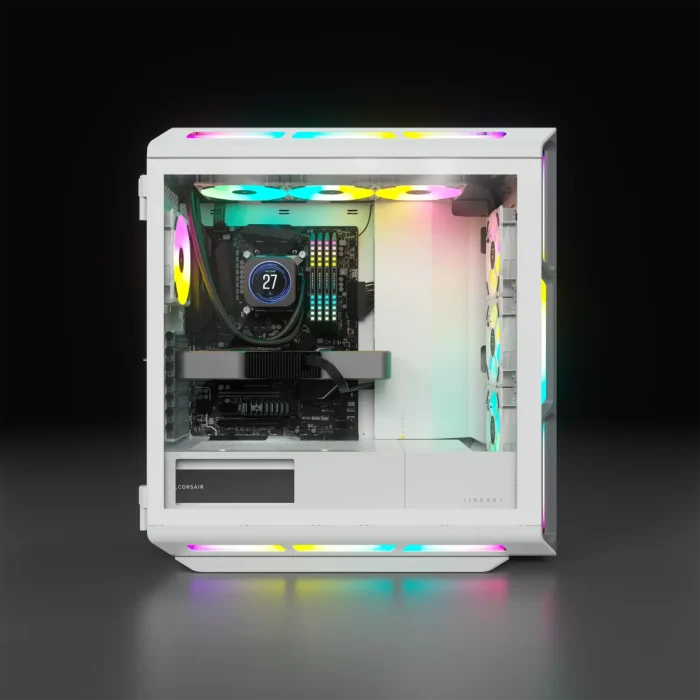 Corsair iCUE 5000T RGB | Midi Tower | ATX/EATX/mATX | 4x 120mm RGB Fans Included - New - Image 4