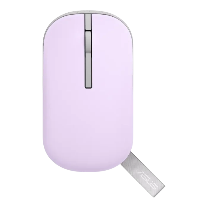 ASUS Marshmallow Mouse MD100 | Dual-Mode Wireless | 800–1600 DPI | Bluetooth & 2.4GHz RF | Lilac Mist - New - Image 4