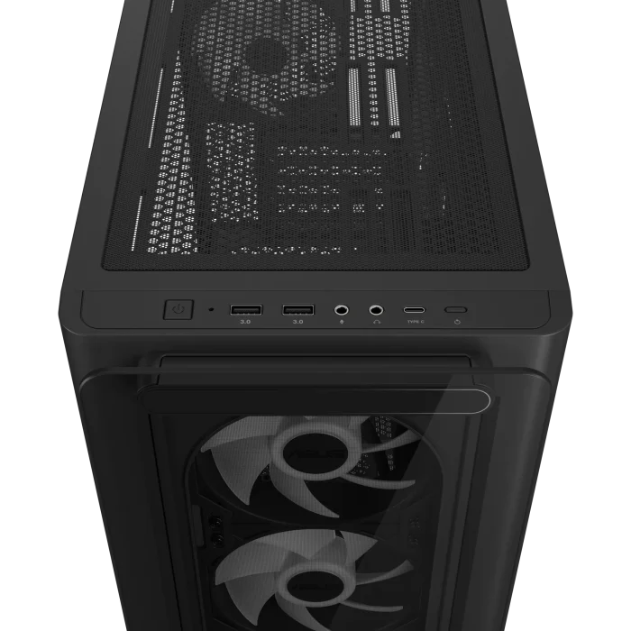 ASUS A23 Plus TG ARGB | Mid-Tower mATX/Mini-ITX | Tempered Glass | ARGB Lighting | 4x 120mm Fans - New - Image 5