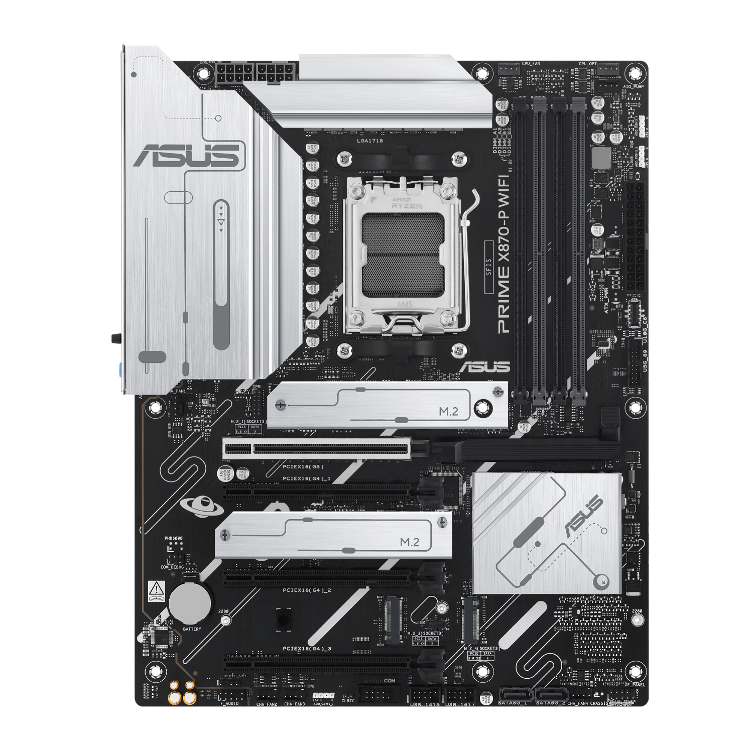 ASUS_PRIME-X870-PWIFI_wr_02a ASUS Prime X870-P WIFI | ATX AM5 Motherboard | DDR5 Up to 192GB | Wi-Fi 7 | 4x M.2 NVMe – New