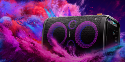 Hisense HP100 Party Rocker One | Bluetooth Party Speaker | LED Light Show | TWS Pairing | Built-in Mic – New